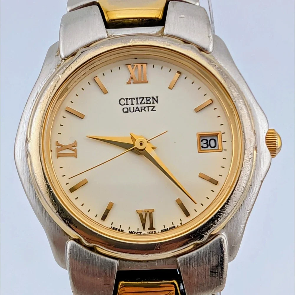 Citizen 1012-S76167 Women's Two Tone Quartz Watch Roman Numerals 26mm 7